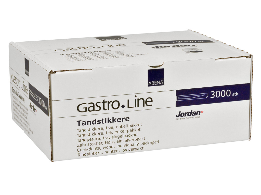Tandstikker | Abena | trekantet | enkeltpakket i plastik | 3000 stk