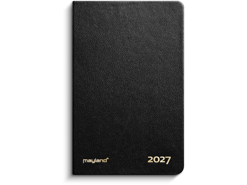 Lommekalender uge sort kunstskind indbundet 2027