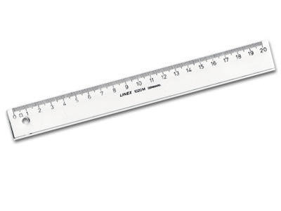 Lineal plast 30 cm klar