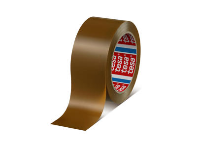 Pakketape PVC Tesa 4124 50 mm x 66 m brun