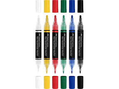 Marker Faber Castell Shake & Paint 6 ass. farver