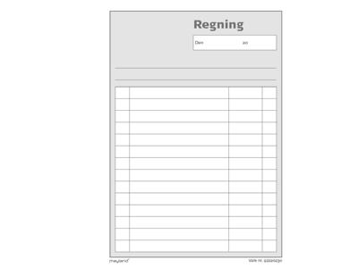 Regningsblok 92 2202 30 126x148mm 100 blade