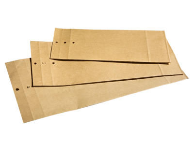 Prøveposer 100x235x40 mm 11811 brun 250 stk.