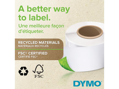 Dymo etiketter 25x25mm 750 stk. aftagelig S0929120