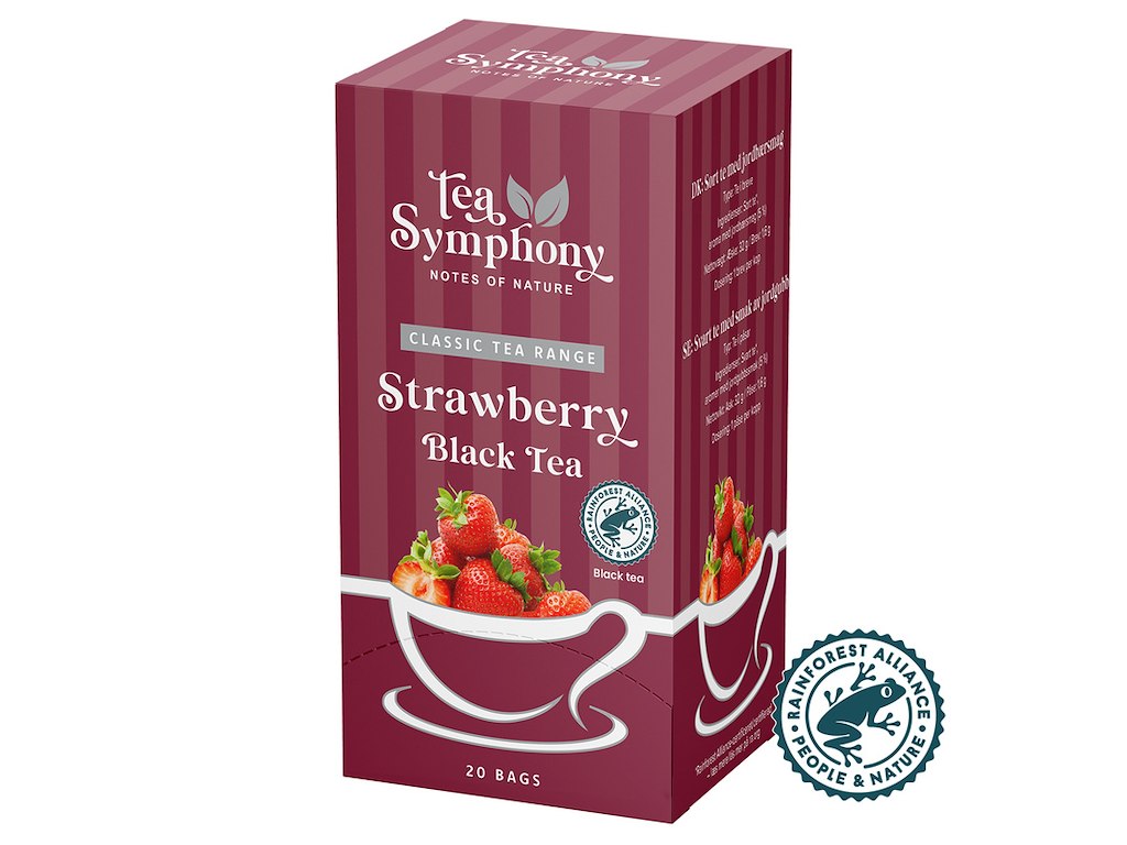 Te | Symphony BKI | Jordbær Black Tea | 20 breve