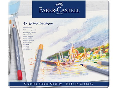 Farveblyant Faber Castell Goldfaber akvaral 48 ass