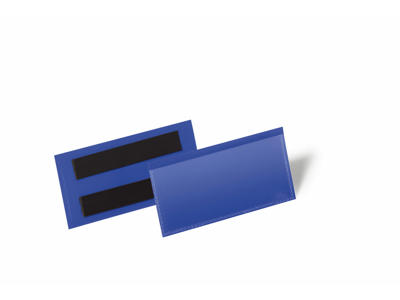 Hyldeforkant med magnet blå 100x38 mm