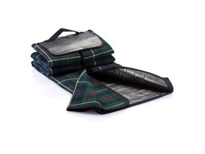 Tartan picnictæppe, sort