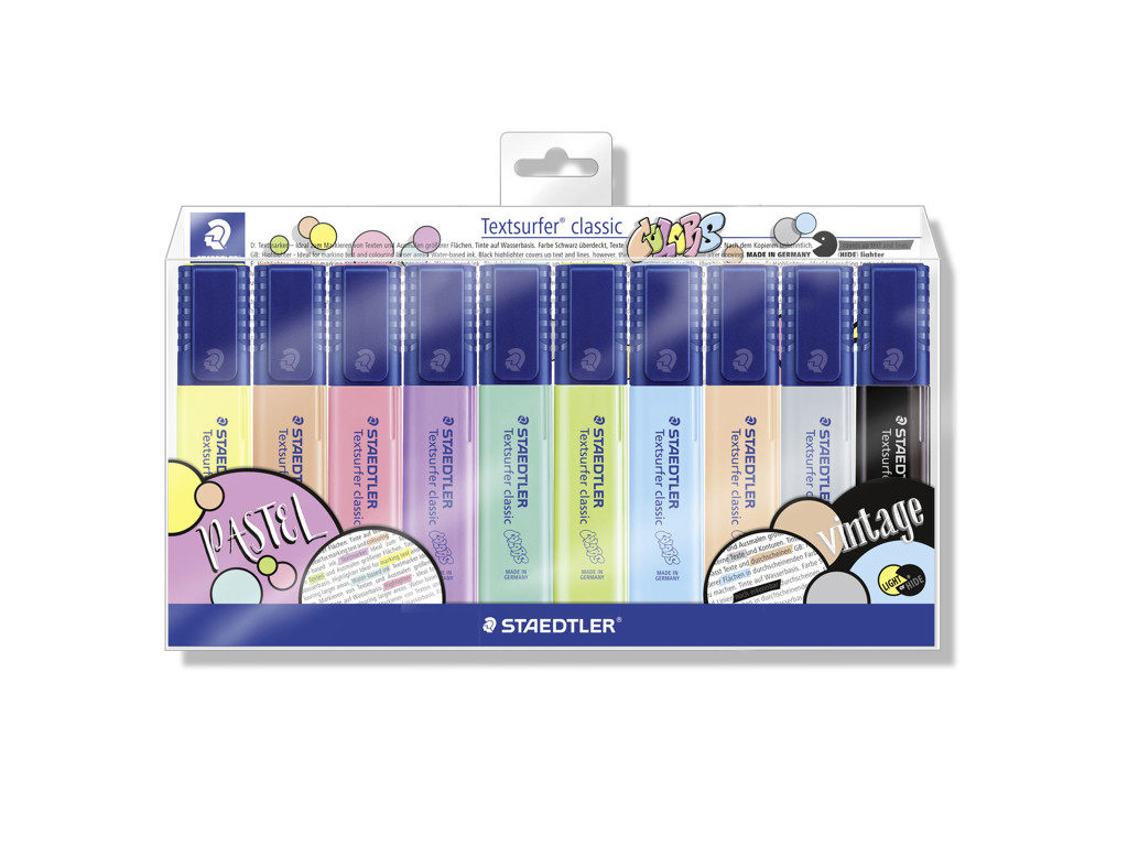 Tekstmarker Staedtler 364-CWP10 pastel farver