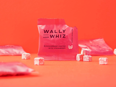 Wally and Whiz vingummi | Solbær/Jordbær | Flowpack | 125 stk.