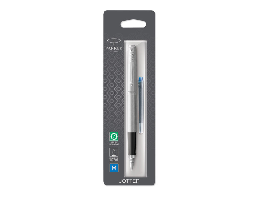 Fyldepen Parker Jotter crome Trim M