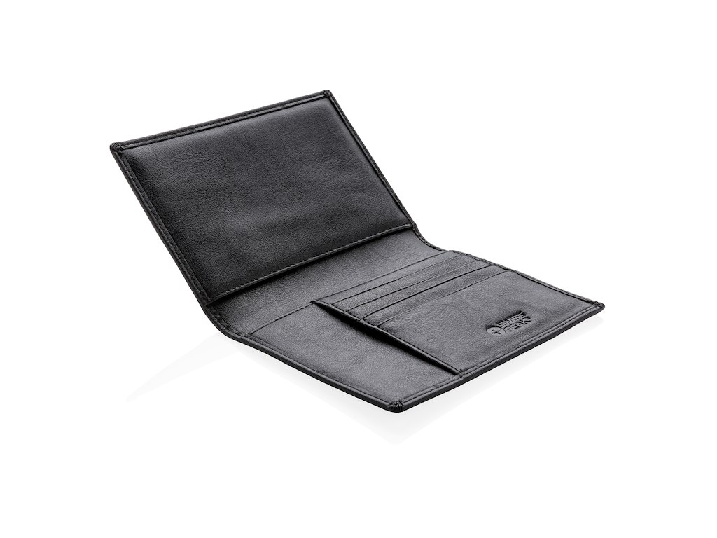 Swiss Peak RFID anti skimming pas holder, sort