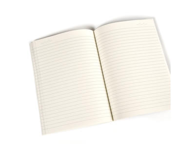 Notesbog KOZO A5 70 g linjeret 3 stk ass