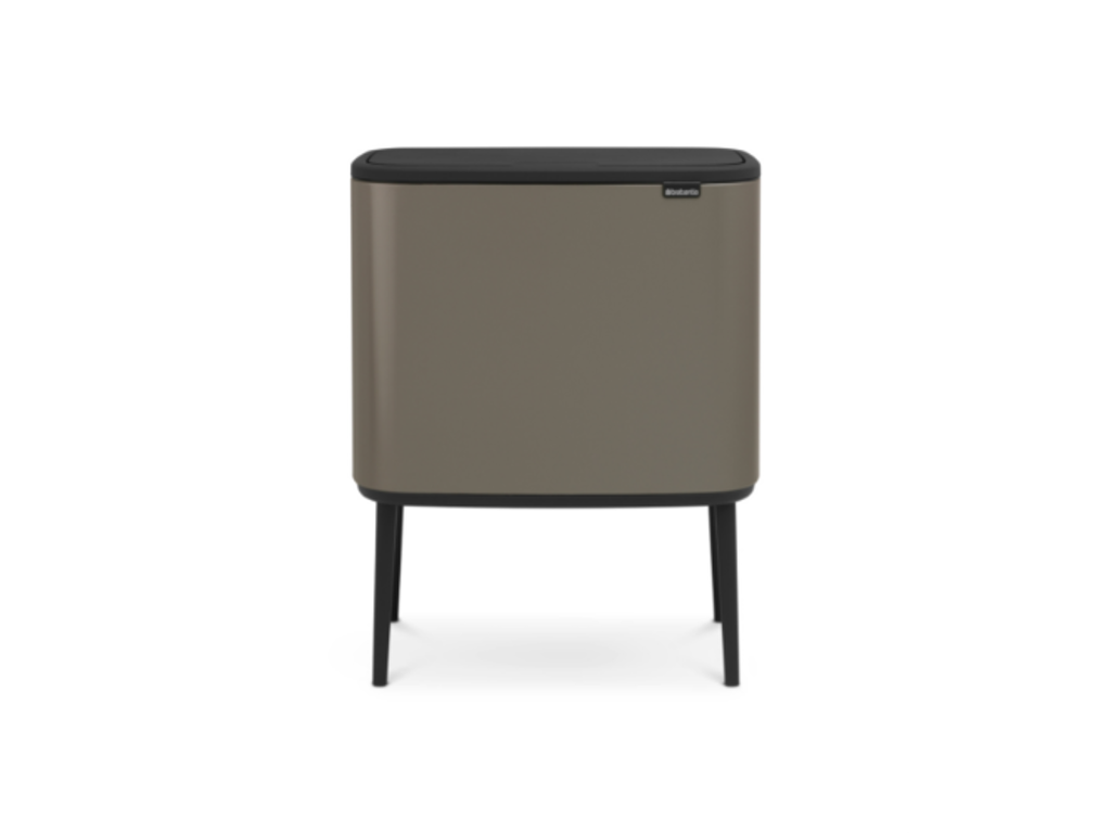 Brabantia affaldsspand med låg | Bo Touch Bin | 11 + 23 liter | Platinum