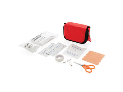 Førstehjælpssæt i taske, rød