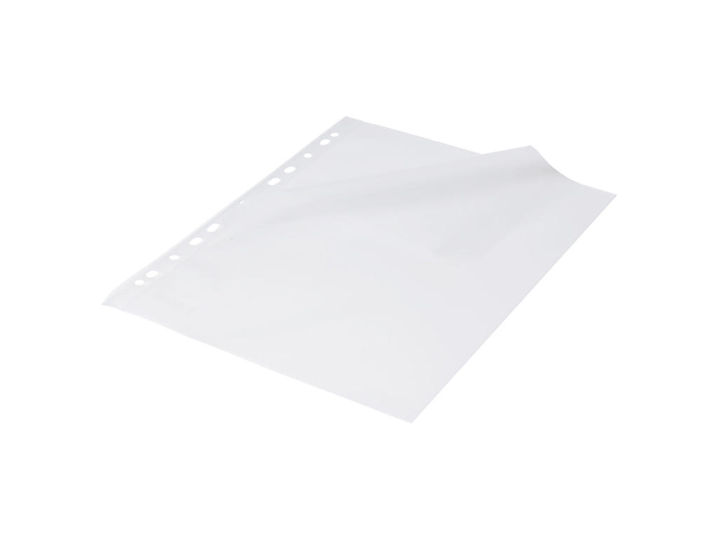 Plastlomme A4 0,12 m/præg å/top+venstre 100 stk Bantex