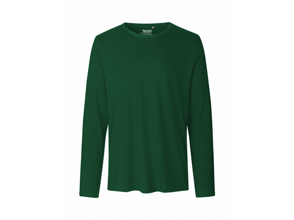 Herre Langærmet T-shirt Neutral O61050 grøn