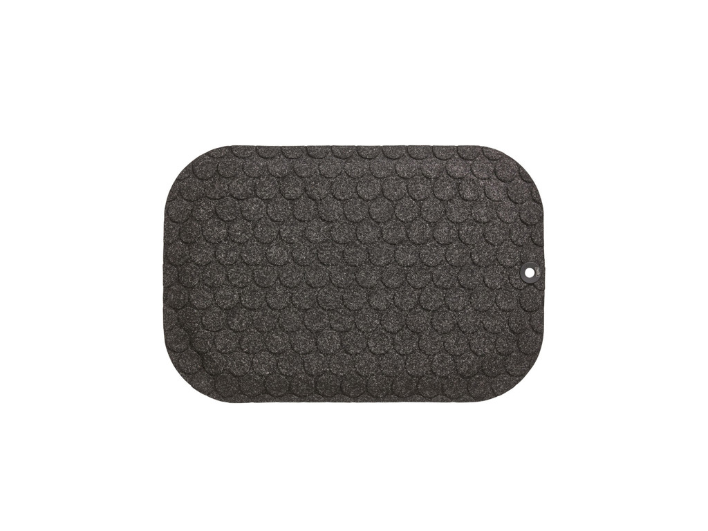 Aflastningsmåtte StandUp Circle sort 53x77 cm