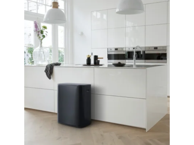 Brabantia affaldsspand med låg | Bo Touch | 2 x 30 liter | Sort