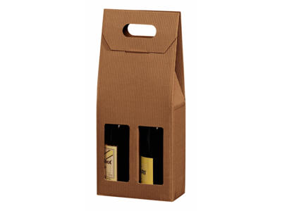 Vinæske brun bølge 2 flasker, åben, 20 stk