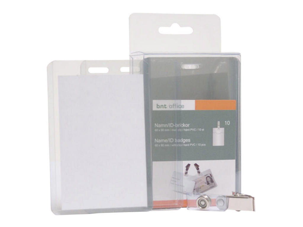 Navneskilt 60x90 mm hård stående