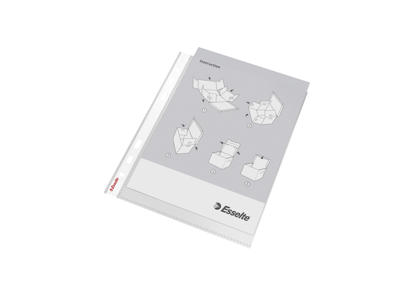 Plastlomme A5 0,85 m/præg å/top 10 stk. Esselte