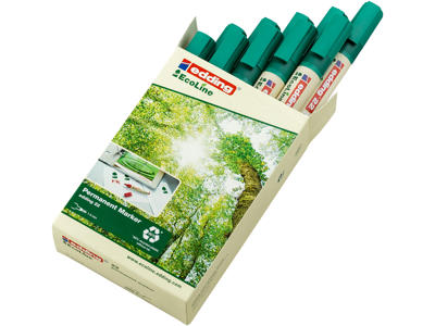 Marker Edding 22 Ecoline skrå spids grøn