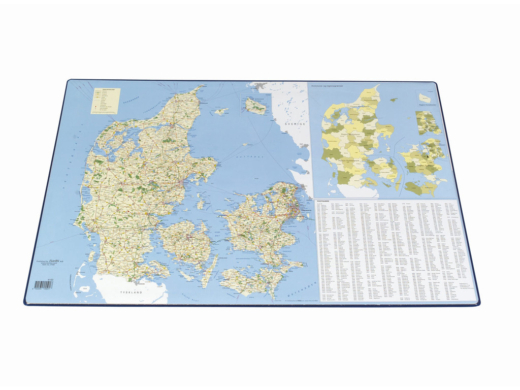 Skriveunderlag 40x65 Danmarkskort 