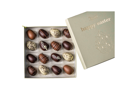 Xocolatl Golden Eggs | 16 stk. Marcipan 144g.