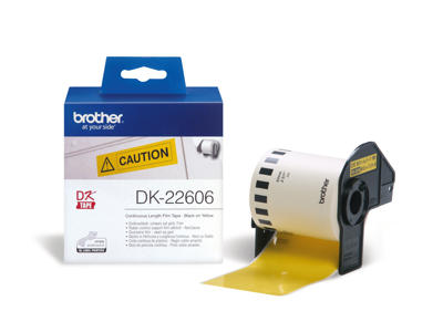 Label Brother DK22606 62mm x 15,24 meter gul film