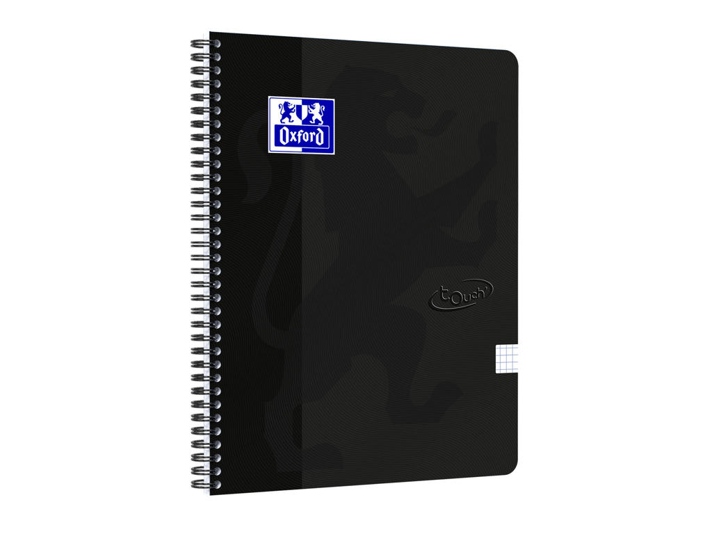 Notesbog Oxford Touch A4+ 90gr. tern sort