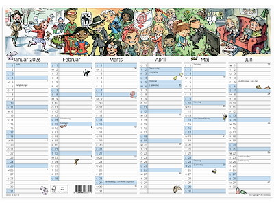 Vægkalender Otto Dickmeiss A3 2026