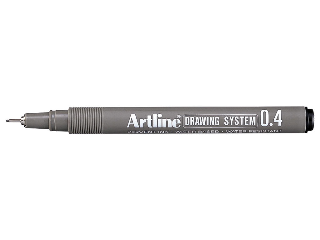 Drawingpen Artline 0,4 mm sort 