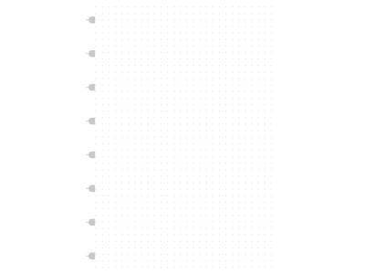 Refil til notesbog Filofax A5 prikker.
( passer ikke til Fi