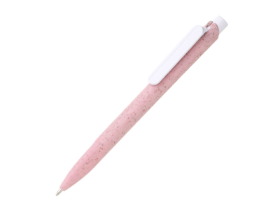 Kuglepen med logo | 60% hvedehalm | Mala | Rosa