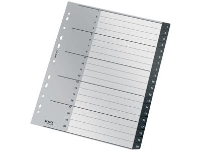 Talregister A4 1-20 PP Recycle