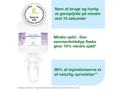 Skumsæbe Tork S5 525902 Luksus 8x525ml