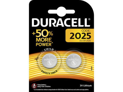 Batteri Duracell CR2025 2 stk