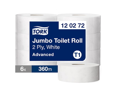Toiletpapir Tork Jumbo T1 120272 Advanced 2-lags 6 rl.
