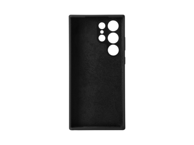 eSTUFF MADRID Silk-touch Silicone Case for Samsung Galaxy S23 Ultra - Black
