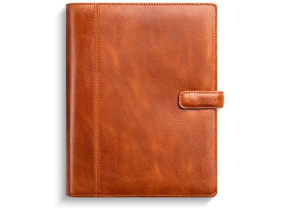 System A5 ugekalender højformat brun skind 2026