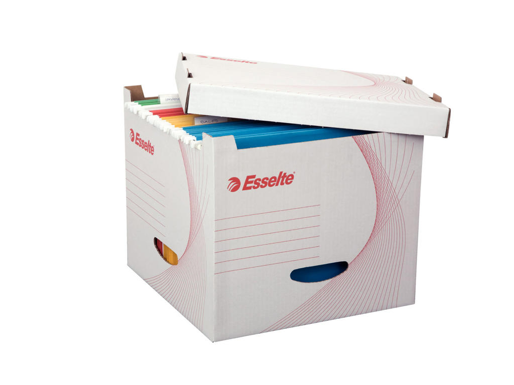 Hængemappekasse Esselte hvid