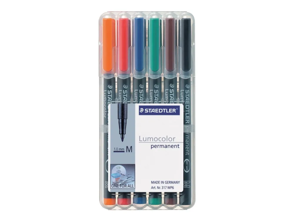 Marker Lumocolor 317 M 6 ass 1,0 mm