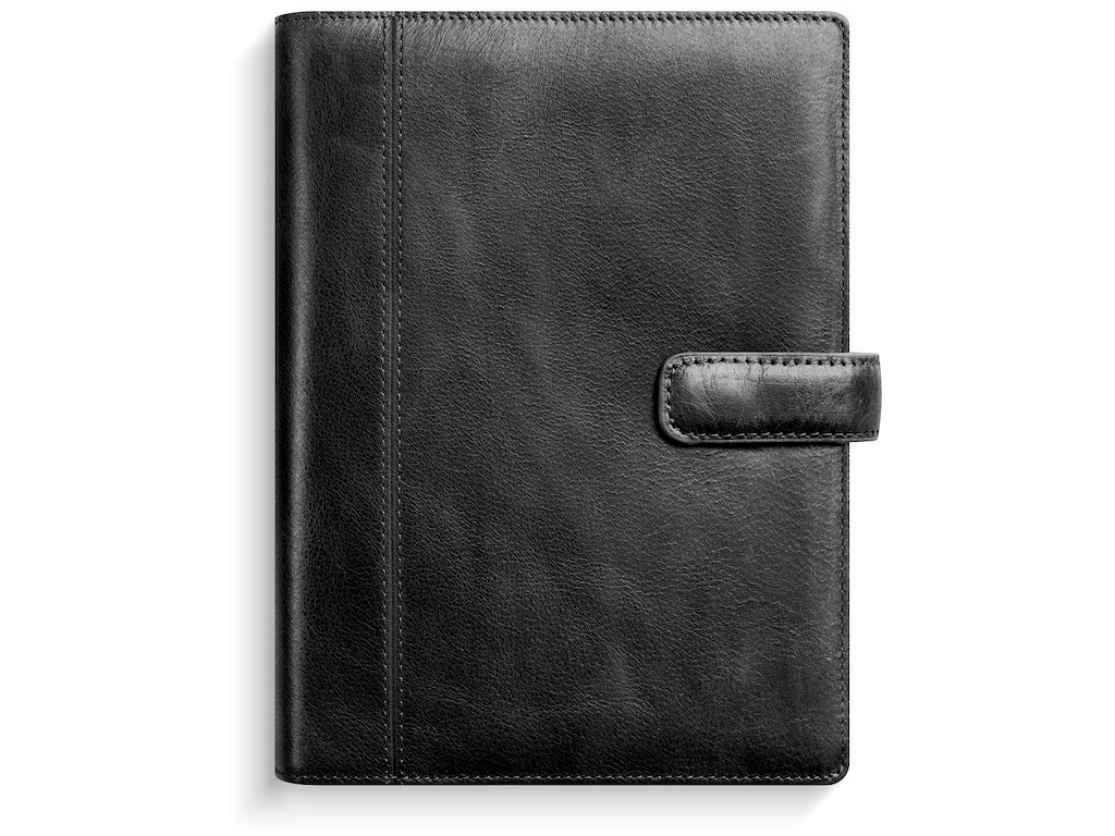 System PP ugekalender højformat sort skind 2026