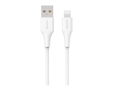 USB-A to Lightning Cable to Cable MFI 1m White