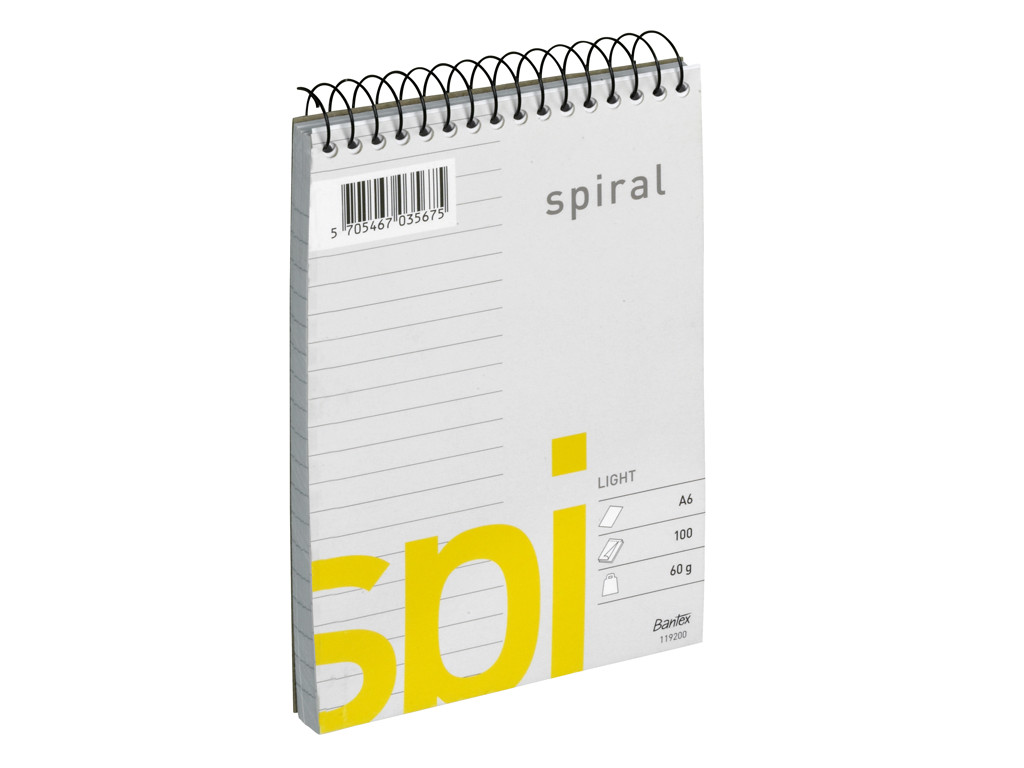 Notesblok A6 lin. med spiral