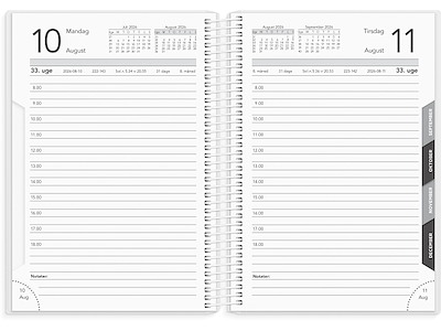 Basic dagkalender PP-plast 2026