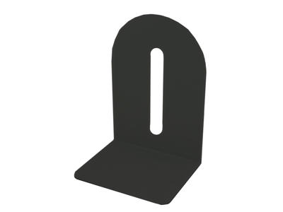 Bogstøtte metal 15 cm sort