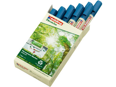 Marker Edding 22 Ecoline skrå spids blå