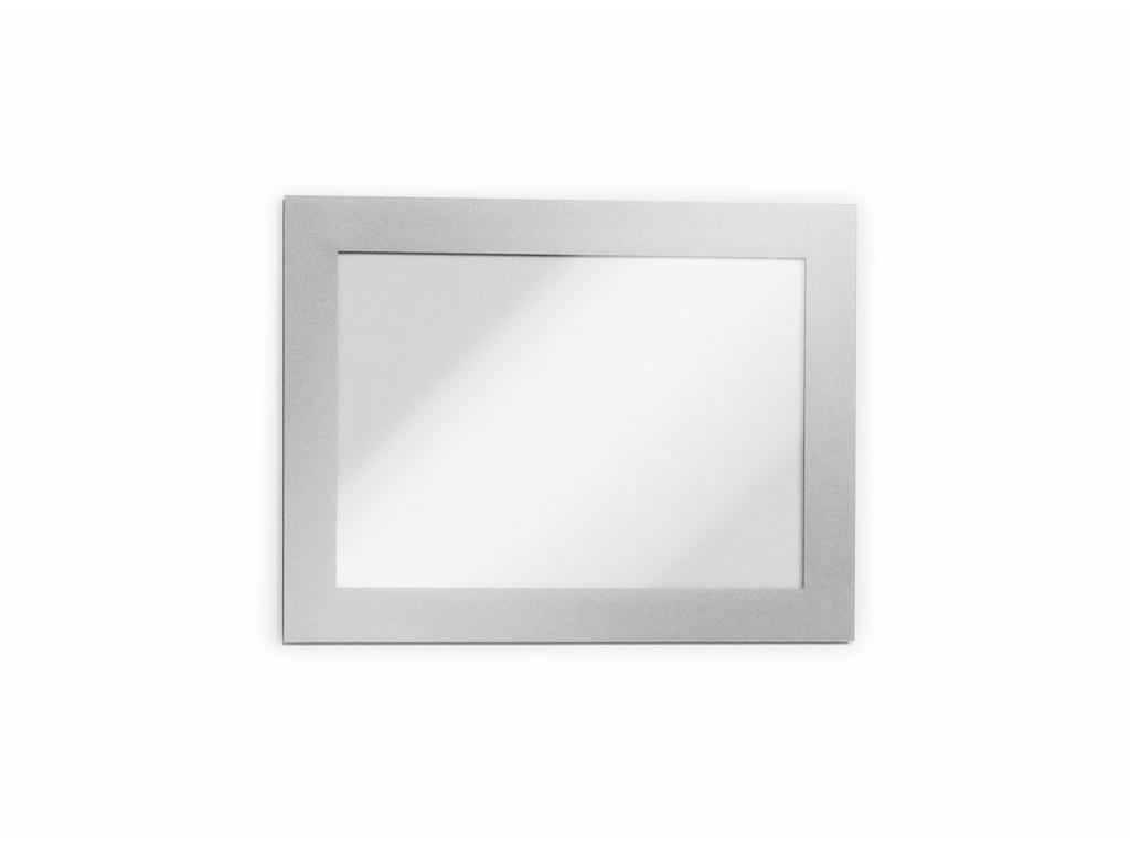 Skilt Duraframe® A6 sølv selvklæbende 2 stk